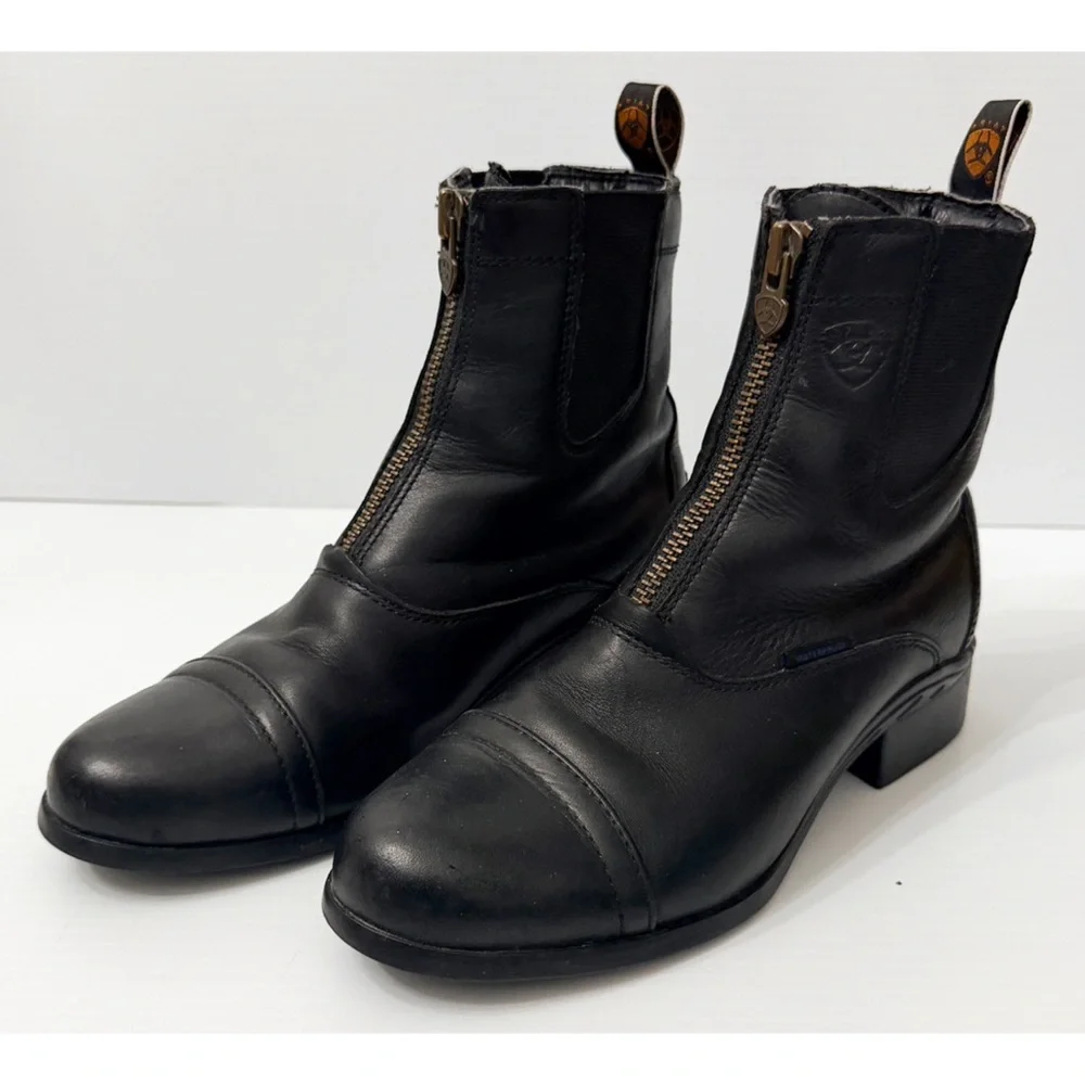 ARIAT Women's Heritage H2O Zipper Paddock Riding Boot Round Toe - 10008732 - 6.5 - Picture 2 of 9